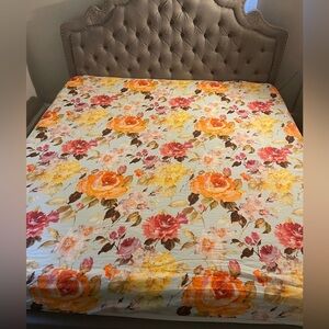 PiuBelle Shabby Chic Floral Cottage Cotton King Duvet Cover Otylia Summer-15